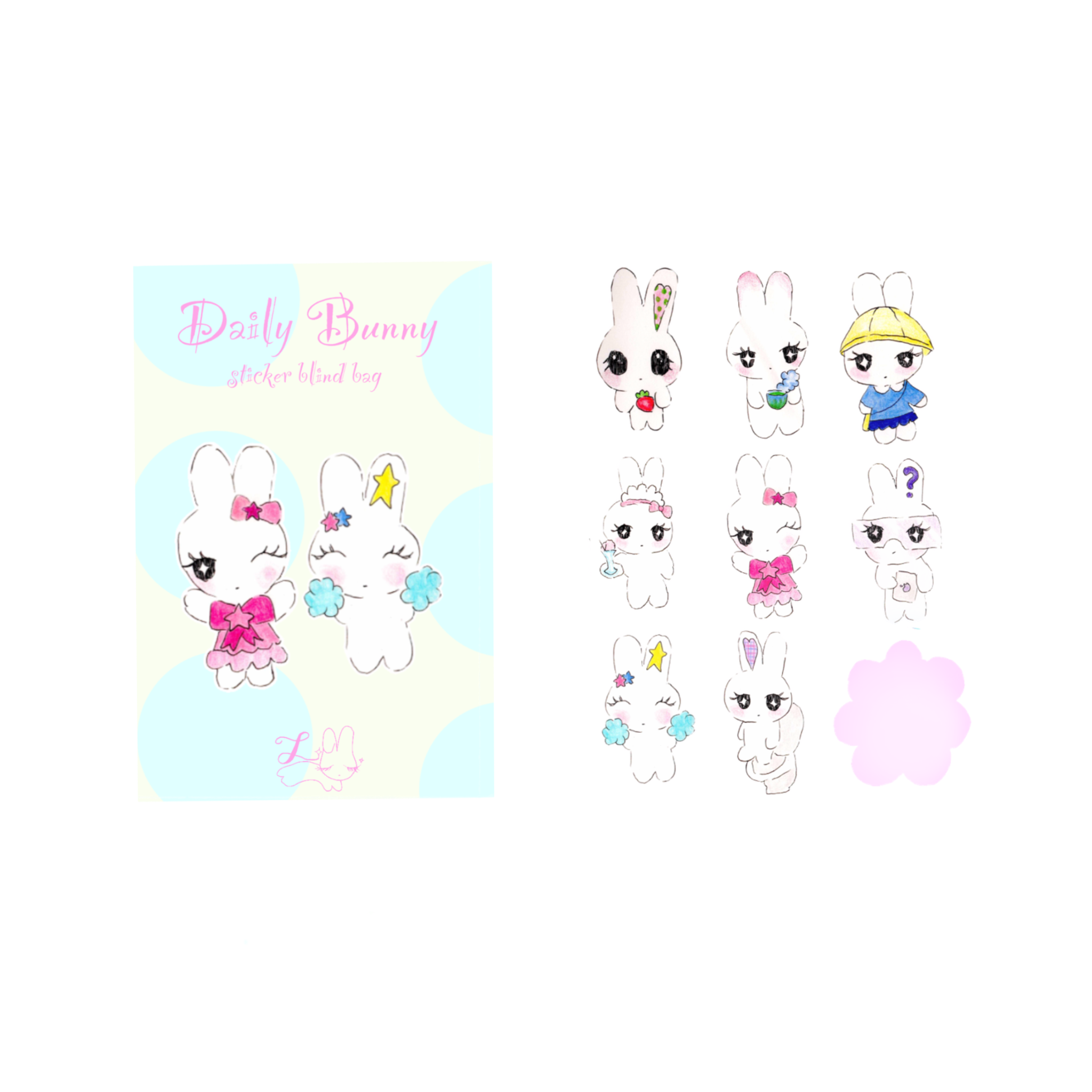 Daily Bunny Sticker Blind Bag