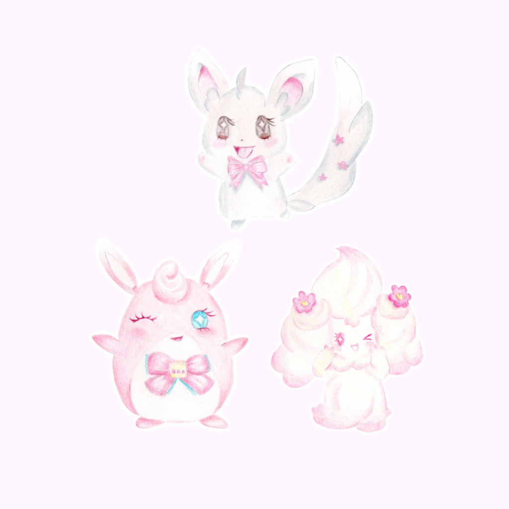 Pokemon Stickers (pack of 3)