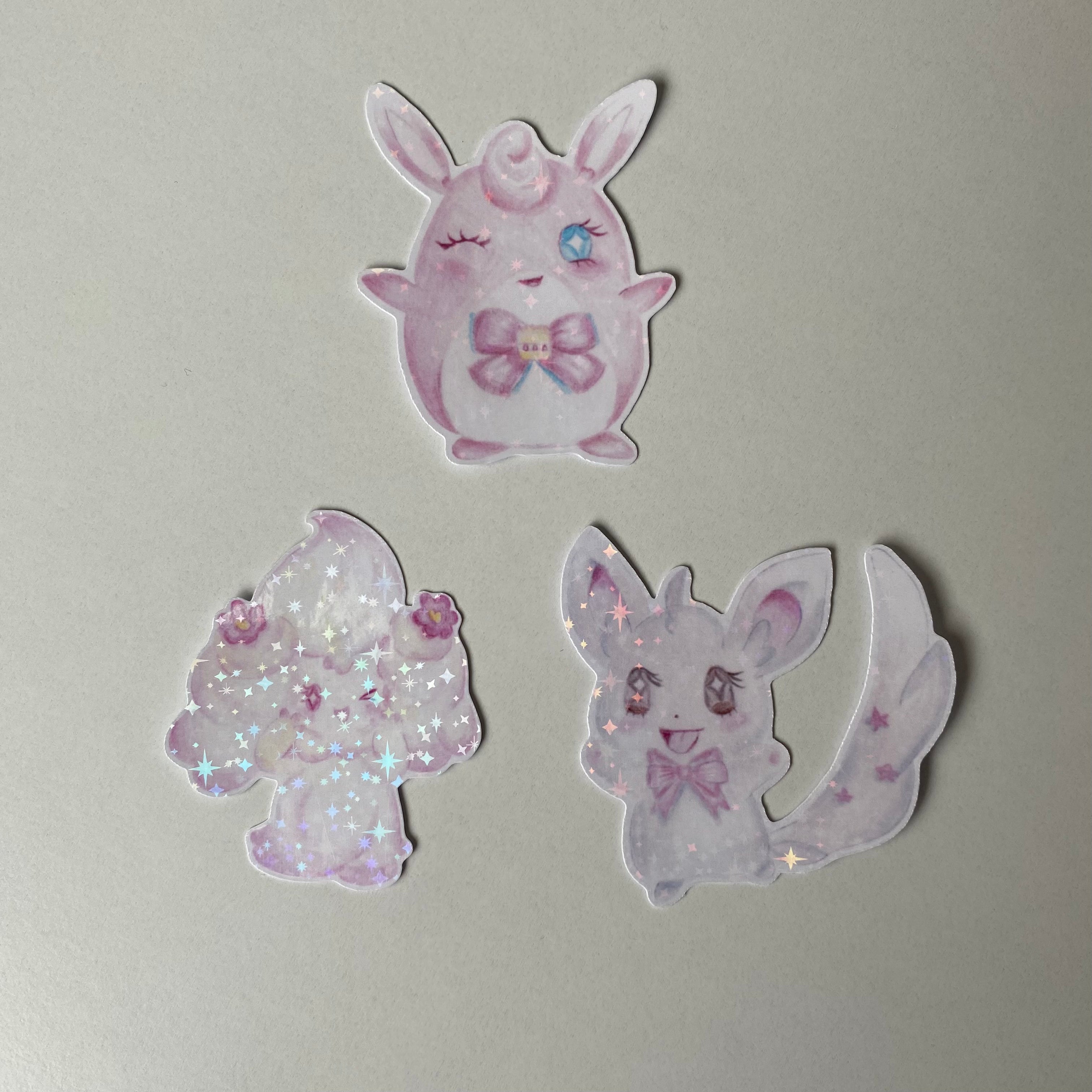 pokemon stickers (pack of 3)