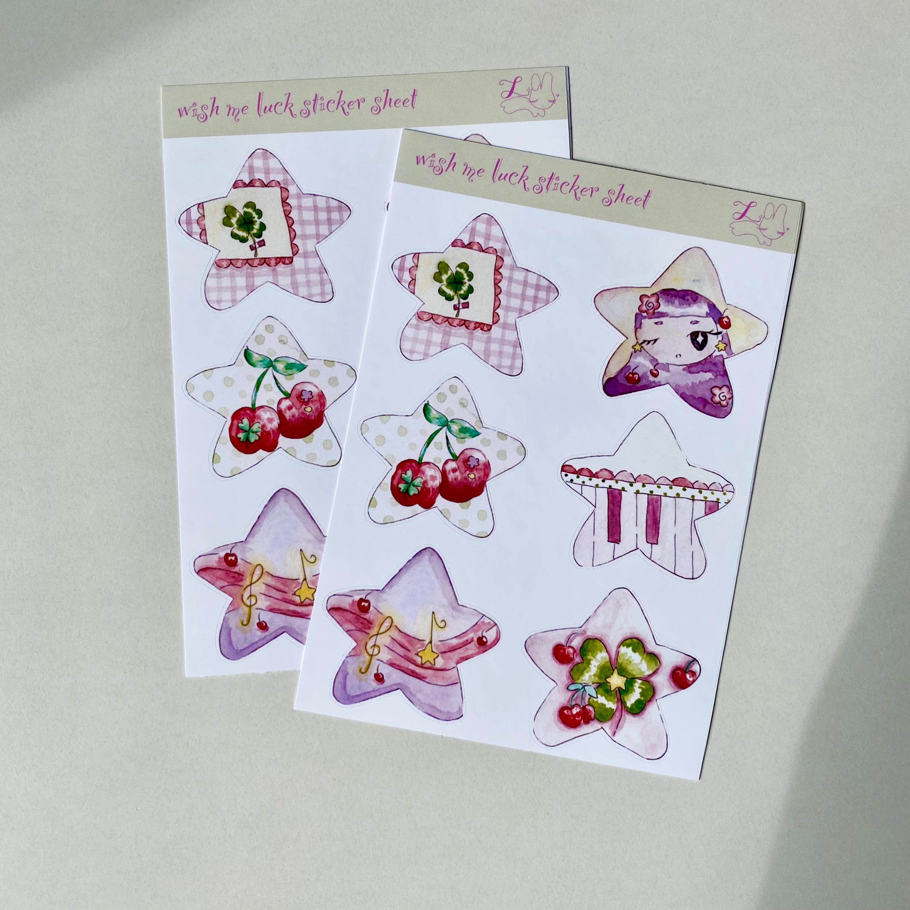 Wish Me Luck Sticker Sheet