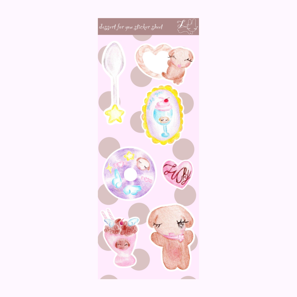 Dessert For You Sticker Sheet